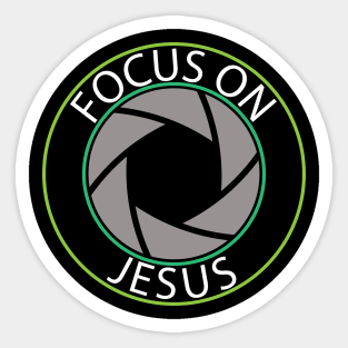 Focus on Jesus Sticker